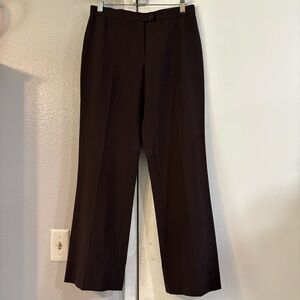 Moschino Cheap & Chic Brown Trouser Pants Wide Straight Leg Mocha Expresso 6